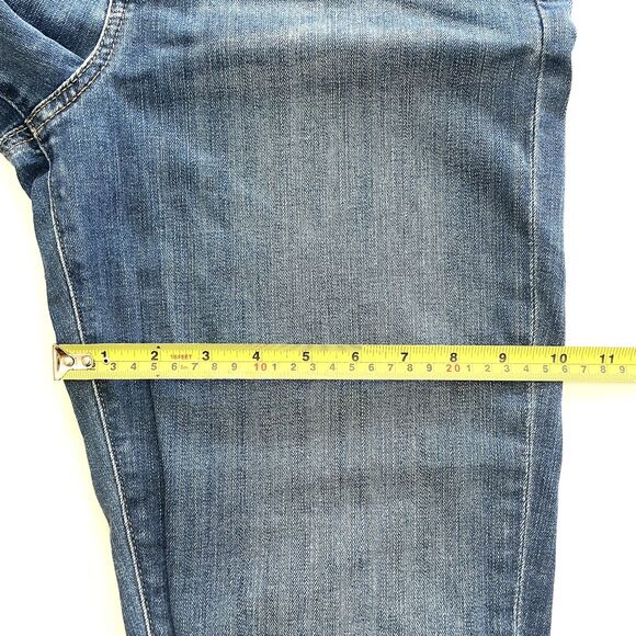 SPANX The Slim-X Casual Cuffed Denim Mid-High Rise Ankle Jeans Blue - Picture 8 of 12